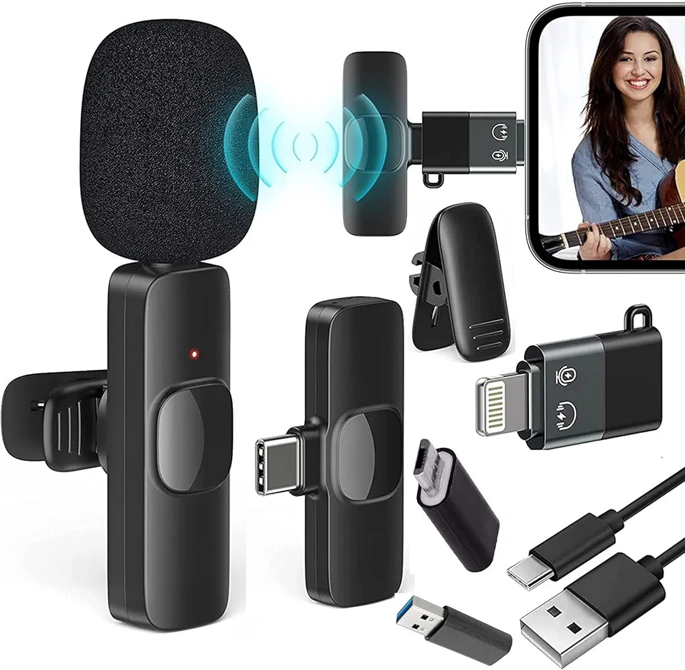 K8 Wireless Microphone 2 IN 1 With 3 Gifts