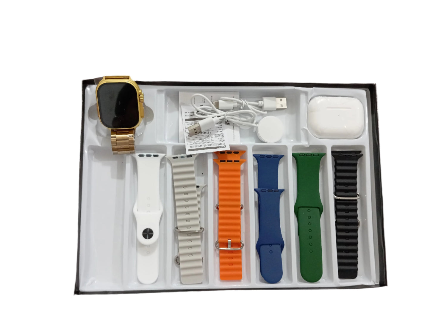 Crown H39 Ultra Smart Watch Gold Edition With 3 Gifts